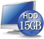 HDD 15GB